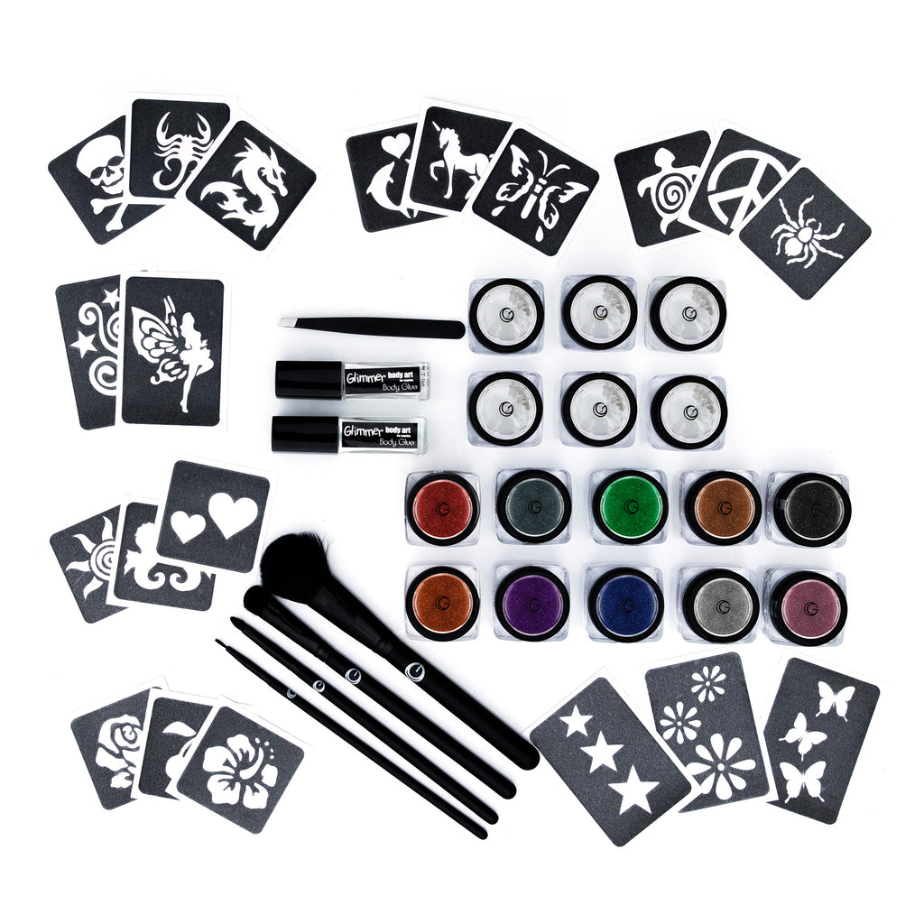 Glitter Tattoo Kits Glimmer Body Art