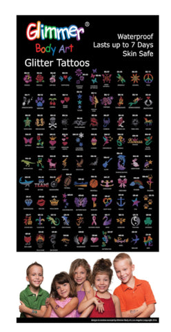 Glitter Tattoo Design Banner