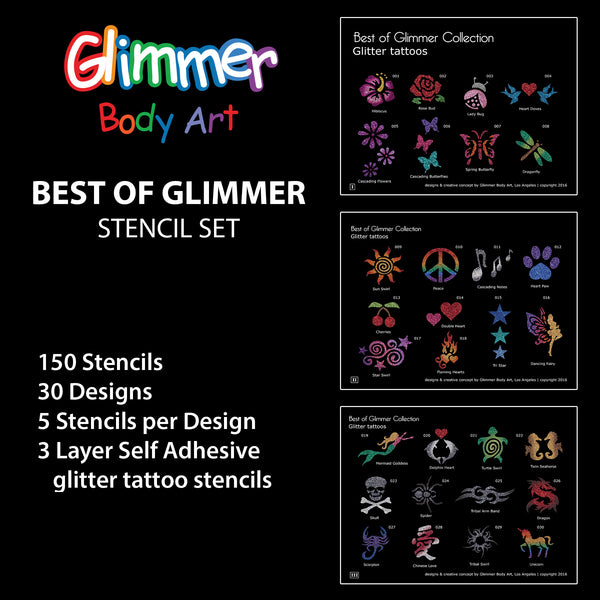 BEST OF GLIMMER Stencil Set