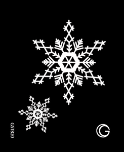 Snowflakes HD Stencil