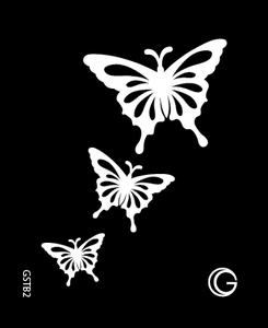 Cascading Butterflies HD Stencil