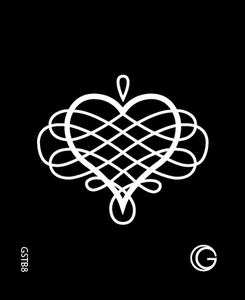 Lacey Heart HD Stencil