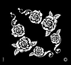 Rose Bouquet HD Stencil - Glimmer Body Art