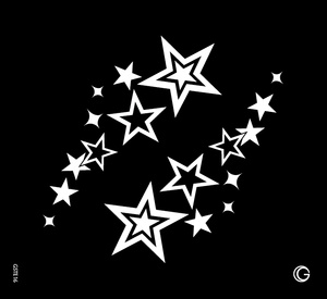 Twin Stars HD Stencil