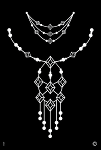 Diamond Drops HD Stencil