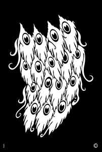 Proud Peacock Feather HD Stencil