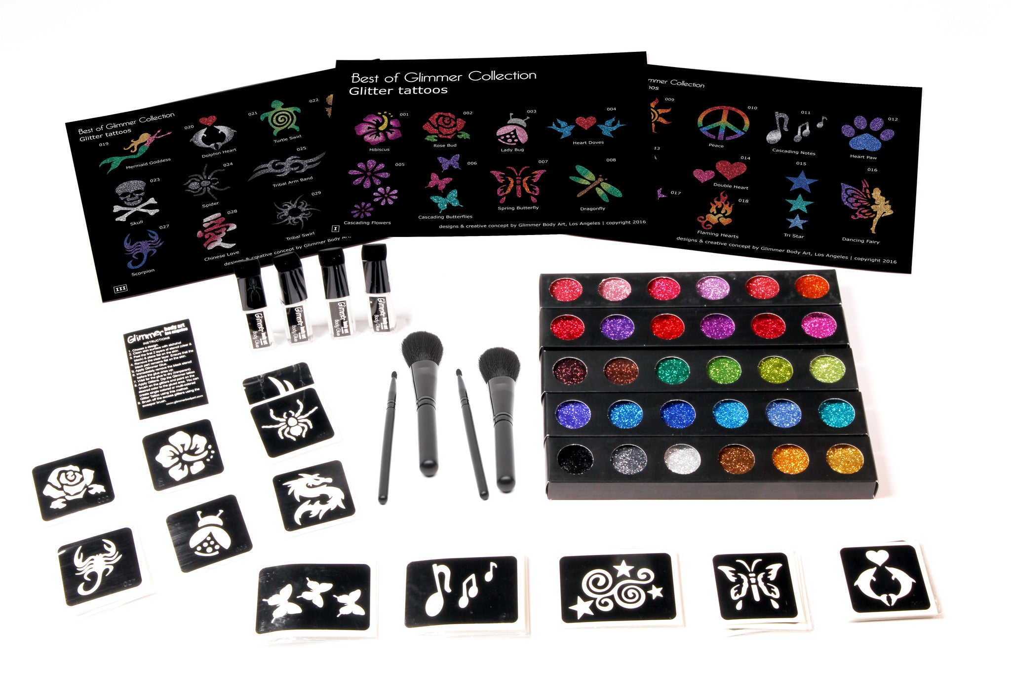 Glitter Tattoo Kits Glimmer Body Art