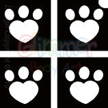 Petite Heart Paw