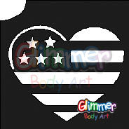 USA Flag Heart
